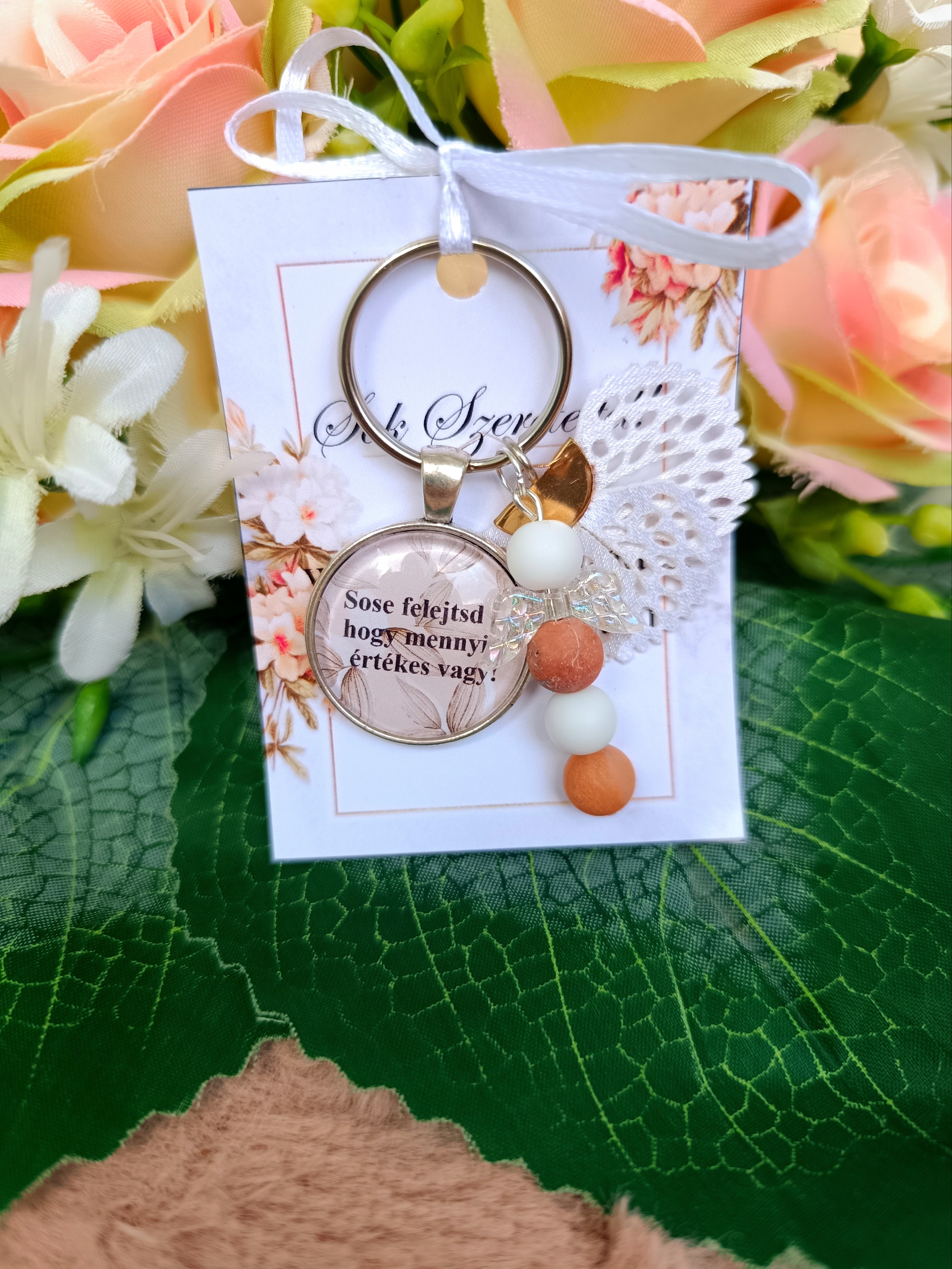 Motivációs kulcstartó jáspis (kitartás)